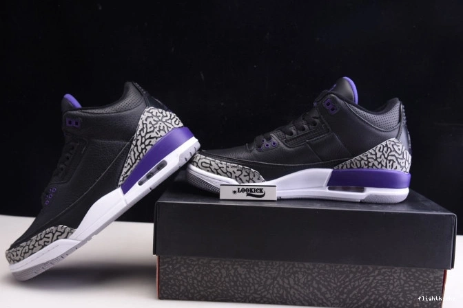 Black Air Retro Court CT8532-050 Purple 3 Jordan 0910